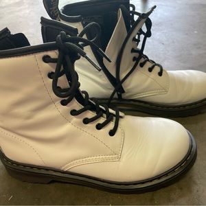 Doc Martens White Boots, Like New